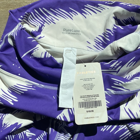 Fabletics high-waisted printed pureluxe leggings size Large - Picture 3 of 3